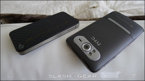HTC HD7 versus iPhone 4; Windows Phone 7 versus iOS 4