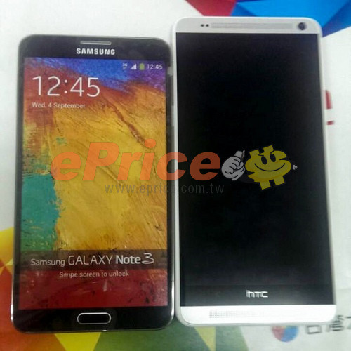 HTC One Max alături de Galaxy Note 3