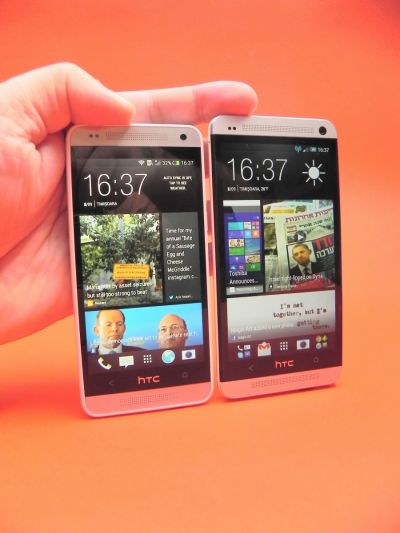HTC One Mini comarat cu HTC One