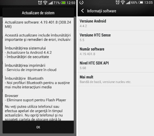 HTC One primește actualizarea la Android 4.4.2 KitKat chiar În aceste momente; Update confirmat În România
