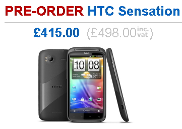 Pret HTC Sensation