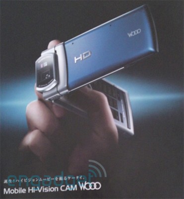 Telefonul Hitatchi Mobile Hi-Vision Cam Woo suporta inregistrare video 720p
