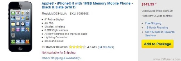 iPhone 5 primeşte deja o reducere de 50 de dolari, semn că vânzările nu merg atât de bine!