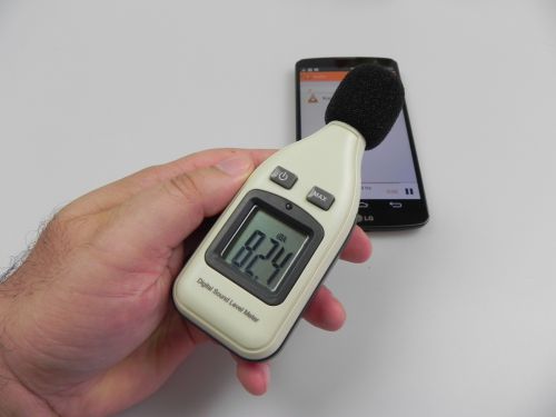 LG G Pro 2 - putere difuzor din partea frontala