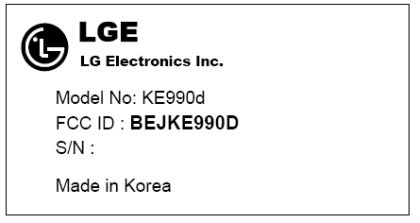 LG: FCC a deconspirat LG KE990d