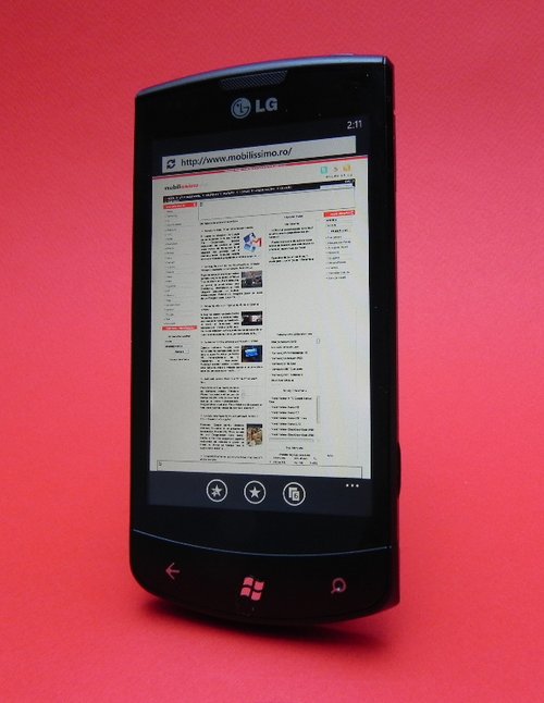 Recenzie LG Optimus 7 - LG Optimus 7, debutul lui Windows Phone 7 în România şi pe masa de teste Mobilissimo (Video)