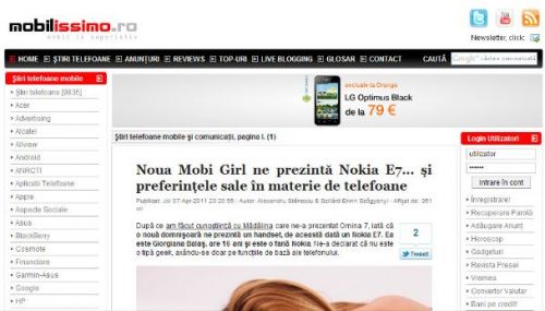 Exclusiv: LG Optimus Black soseşte în România prin Orange, la preţul de 79 de euro!