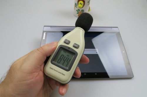 Lenovo Yoga Tab 3 Pro, test cu decibelmetrul