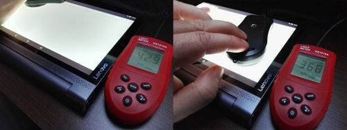 Lenovo Yoga Tab 3 Pro, test cu luxmetrul