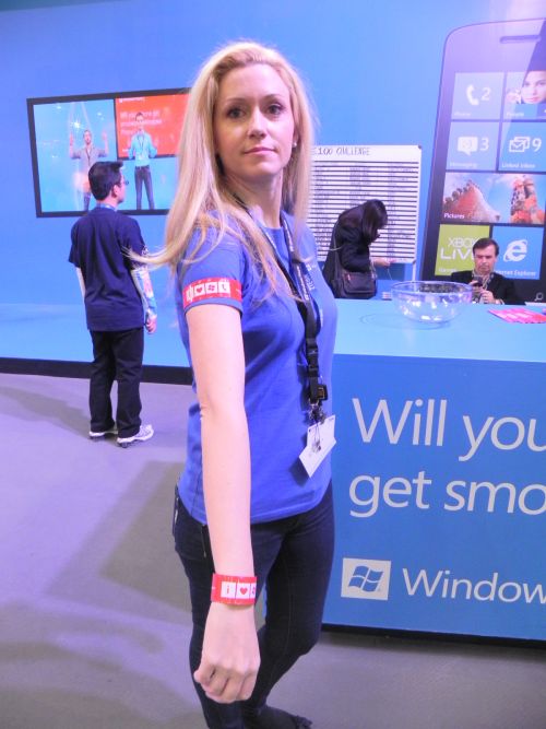 Standul Windows Phone de la Mobile World Congress 2012 din Barcelona