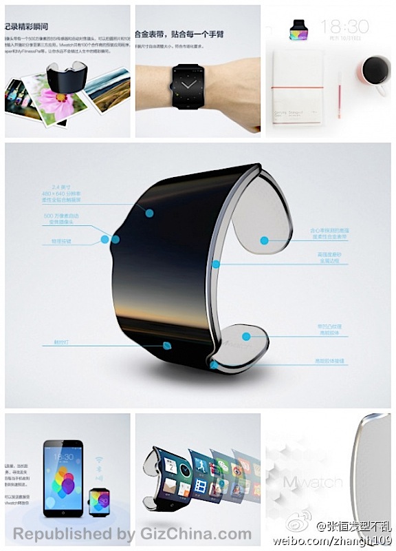 Un oficial Meizu postează imagini cu un concept de ceas al companiei; Acesta este Meizu MWatch