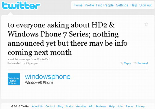 Microsoft va anunta detalii despre HTC HD2 si Windows Phone 7 in martie