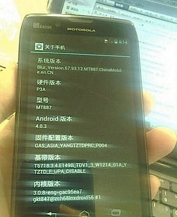 Motorola Droid RAZR HD