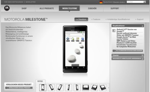 Motorola Milestone e oficial primul telefon Android 2.0 din Europa!
