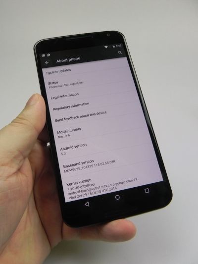 Specificatii Motorola Nexus 6