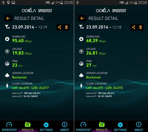 Primul test pe care l-am realizat a fost făcut În gara Basarab