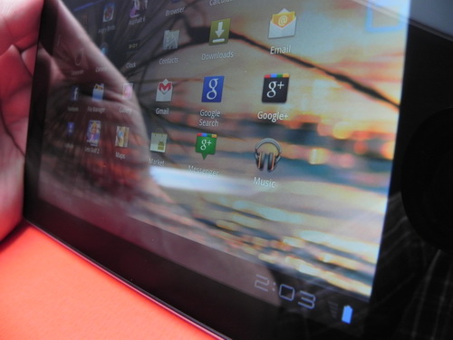 Orange Tahiti -ecran luminos