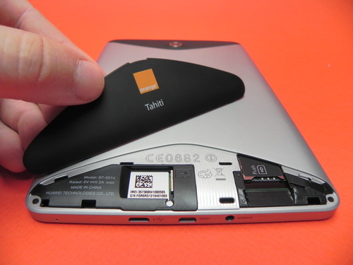 Orange Tahiti spate si capac SIM - MicroSD