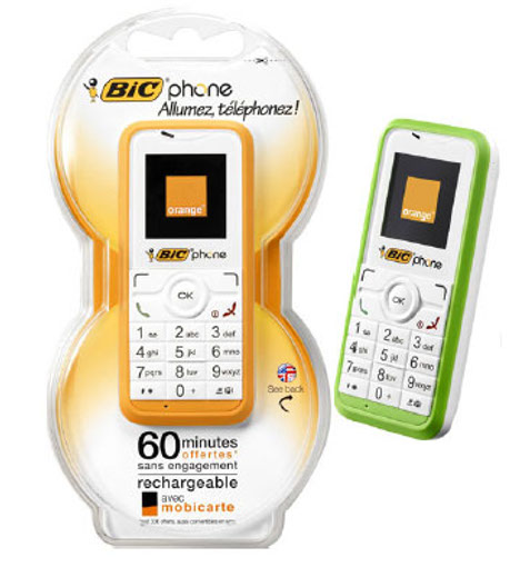 Orange: Telefonul Bic Orange, foloseste-l si arunca-l