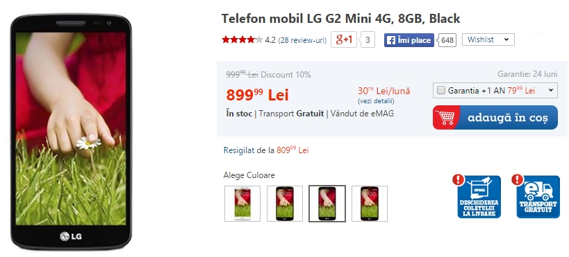 LG G2 Mini la reducere
