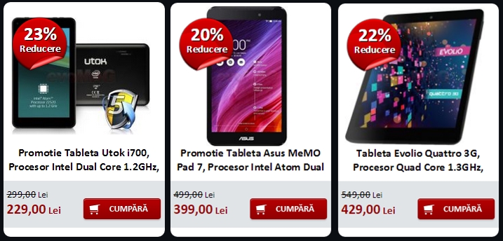 Top 3 tablete În oferta evoMAG.ro de Black Friday