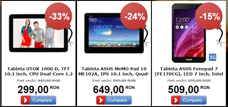 Top 3 tablete În oferta MarketOnline.ro de Black Friday