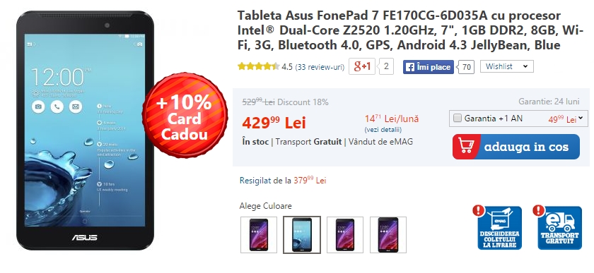 Asus FonePad 7 FE170CG-6D035A