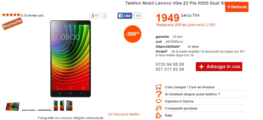 Lenovo Vibe Z2 Pro