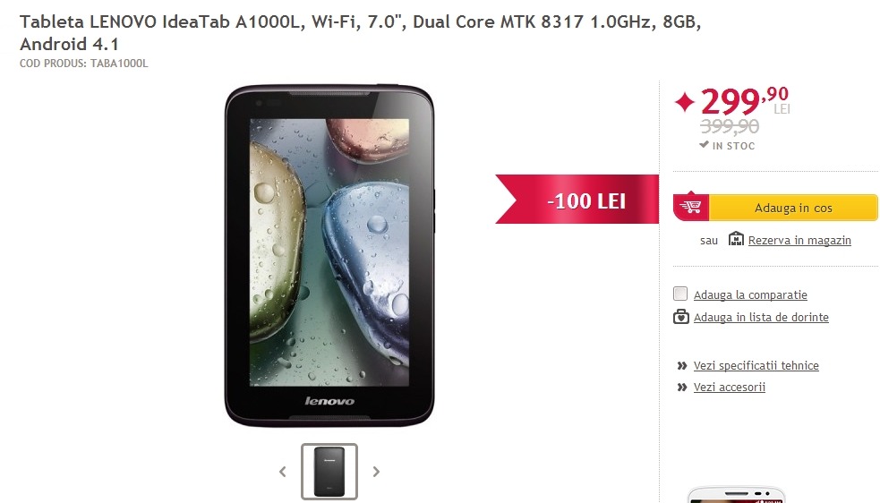  Altex oferă o serie de reduceri speciale pentru tabletele din stoc; Apple iPad Mini Retina disponibilă la un preț de 1.599 lei