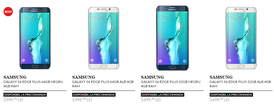 QuickMobile și eMAG primesc de astăzi pre-comenzi pentru noul Samsung Galaxy S6 Edge+