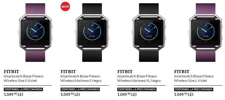  Noul fitness tracker Fitbit Blaze este deja disponibil la pre-comandă prin intermediul QuickMobile.ro