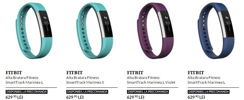 Brățara fitness FitBit Alta acum la pre-comandă pe QuickMobile.ro la un preț de 629 lei 