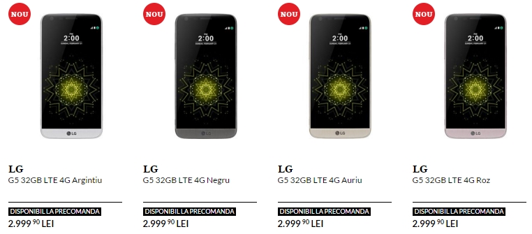 Pret LG G5 in Romania