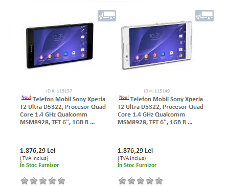 Sony Xperia T2 Ultra disponibil prin eMAG.ro și evoMAG.ro!