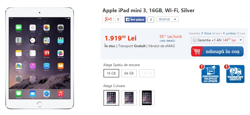 Pret iPad Mini 3