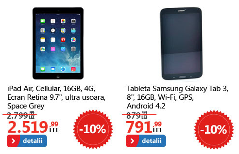 eMAG oferă reduceri de până la 25% la o gamă variată de tablete și laptop-uri!