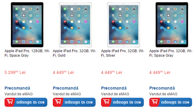 iPad Pro, uriașa tabletă de 12.9 inch este disponibilă la precomandă prin intermediul eMAG.ro