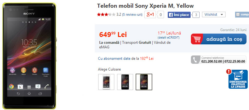 Sony Xperia M