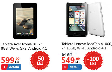 Acer Iconia B1, care costă acum 599 lei