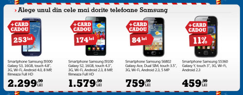 Galaxy S III la reducere