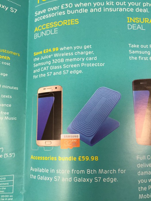 Samsung Galaxy S7 şi Galaxy S7 Edge au precomenzile, preţurile la abonament şi accesoriile detaliate în materiale promoţionale