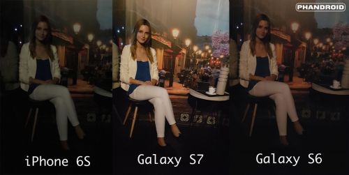 Samsung Galaxy S7 versus Galaxy S6 versus iPhone 6S, fotografii low light