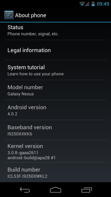 Samsung Galaxy Nexus primește actualizarea la Android 4.0.2 (OTA) În România