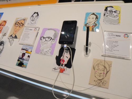 Caricaturi facute pe Galaxy Note
