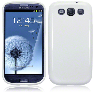 Husa Samsung Galaxy S3 I9300 - Gel TPU alba de la CUBZ
