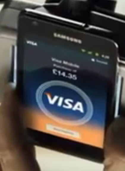 Samsung Galaxy S III prezent Într-o reclamă la servicii Visa?