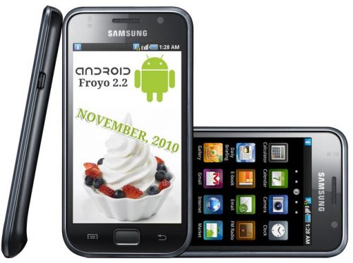 Galaxy S actualizat cu Android 2.2 Froyo intre 15-30 noiembrie
