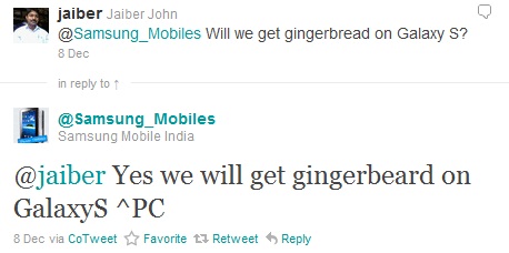 Android 2.3 va sosi pe Samsung Galaxy S, confirmat oficial!