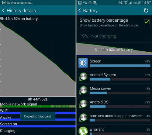Test baterie Samsung Galaxy S5