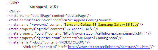Samsung Galaxy S6 Edge primeşte un teaser şi pe pagina operatorului AT&T, numele său confirmat oficial